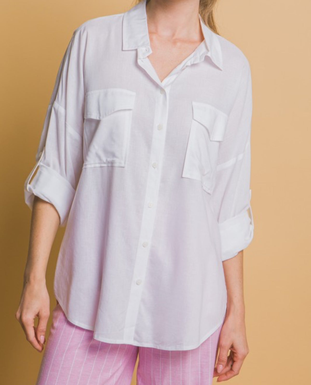 White Oversized