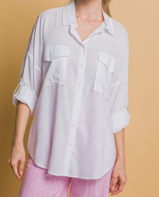 White Oversized